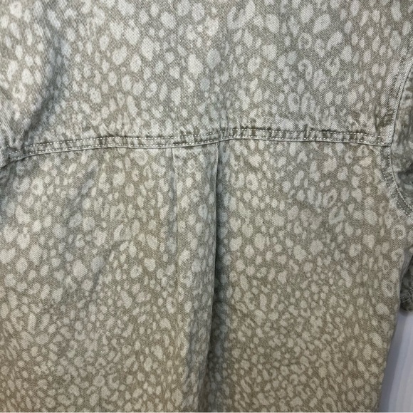 *NWT* Universal Thread Brown and Tan Denim Leopard Mini Shirt Dress, Size Small - Picture 11 of 14